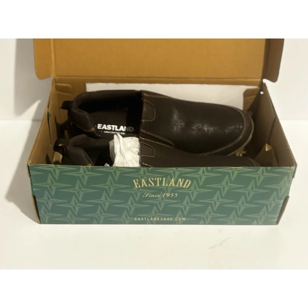 New Eastland Spencer Mens‎ Slip On Shoes Brown 12D Work Casual Loafer